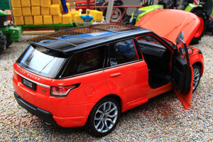 WEL24059R WELLY 1:24 Scale Range Rover Sport in Chilli Red Orange