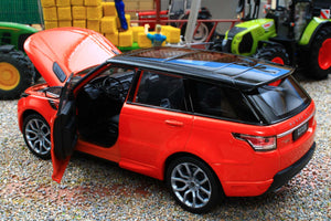 WEL24059R WELLY 1:24 Scale Range Rover Sport in Chilli Red Orange