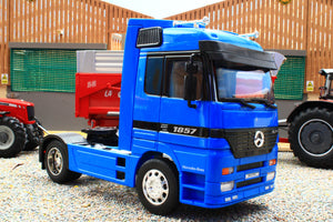 WEL32280B Welly 1:32 Scale Mercedes Actros 4x2 Lorry in Blue