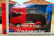 Load image into Gallery viewer, WEL32670R0K Welly 1:32 Scale Scania R730 4x2 Lorry in Red