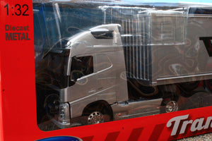 WEL32681S WELLY 1:32 Scale Volvo FH Lorry with Container Trailer