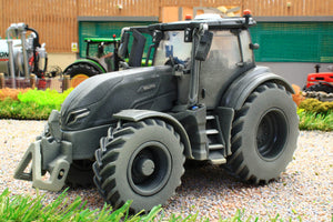 Weathered 43309 Britains 1:32 Scale Valtra Q305 4WD Tractor in Black Dusty Effect