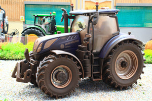 Weathered 43341 Britains New Holland T7.300 Blue Power 4WD Tractor
