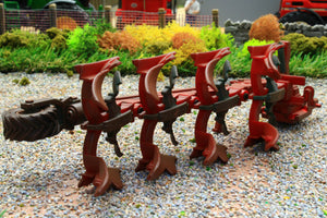 Weathered 43344 Britains Kverneland Variomat 2300 S 4 Furrow Reversible Plough