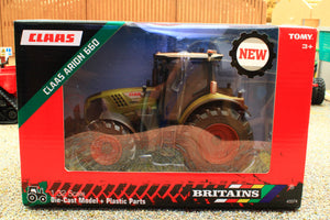 43374(w) Weathered Britains Claas Arion 660 Tractor DIRTY VERSION