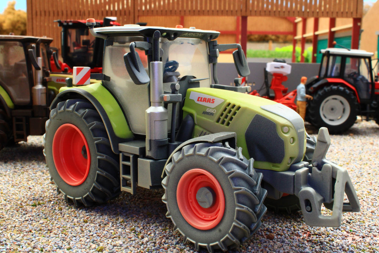 43374(w) Weathered Britains Claas Arion 660 Tractor DUSTY VERSION