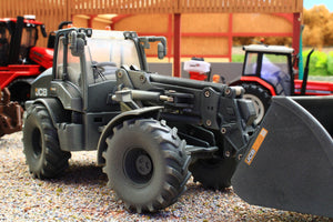 43387(w) Weathered Britains JCB TM420S Loader Limited Black Edition DUSTY VERSION
