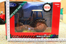 Load image into Gallery viewer, 43409(w) Weathered Britains Ford 8700 4WD Special Edition in Blue DIRTY VERSION