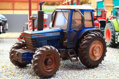 43409(w) Weathered Britains Ford 8700 4WD Special Edition in Blue DIRTY VERSION