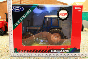 43410(w) Weathered Britains Ford 9700 4WD Special Edition in Blue DIRTY VERSION