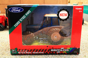 43410(w) Weathered Britains Ford 9700 4WD Special Edition in Blue DIRTY VERSION