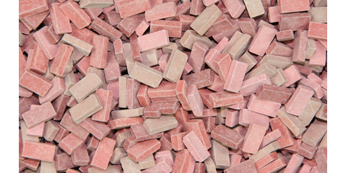 JL23034 Juweela Bricks (RF) Brick Red Mix - 1000 pieces
