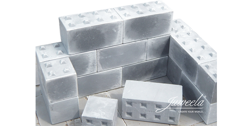 JL23429 Juweela Concrete Blocks with Studs (Pimples) 8x4