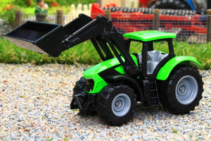 1394 SIKU 187 SCALE DEUTZ FAHR TRACTOR WITH FRONT LOADER