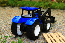 Load image into Gallery viewer, 1544 SIKU 187 SCALE NEW HOLLAND TRACTOR WITH FRONT LOADER AND PALLET FORKS PLUS PALLET