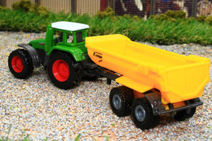 1605 Siku 1:87 Scale Fendt Tractor with Krampe Tipping Trailer