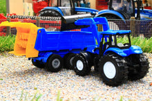 Load image into Gallery viewer, 1630 SIKU 187 SCALE NEW HOLLAND TRACTOR WITH FRONT LOADER AND ALL PURPOSE MANURE SPREADER