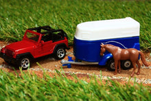Load image into Gallery viewer, 1651 SIKU 187 SCALE JEEP WITH HORSE BOX