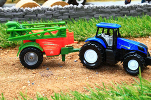 1668 SIKU 187 SCALE NEW HOLLAND TRACTOR WITH CROP SPRAYER