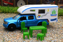 Load image into Gallery viewer, 1693 SIKU 187 SCALE FORD F150 4X4 PICK UP TRUCK WITH CAMPER POD