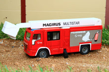 Load image into Gallery viewer, 1749 Siku 187 Scale Magirus Multistar Fire Engine With Telescopic Mast Tractors And Machinery (1:87