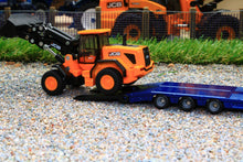Load image into Gallery viewer, 1790 SIKU 187 SCALE MAN LOW LOADER LORRY WITH JCB WHEELED LOADER