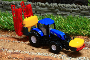 1799 Siku 187 Scale New Holland Tractor With Kverneland Crop Sprayer Tractors And Machinery (1:87