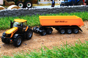1858 Siku 187 Scale JCB Tractor with Articulated Tipping Trailer