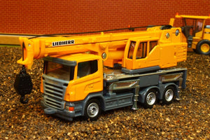 1859 SIKU 187 SCALE SCANIA LIEBHERR CRANE TRUCK