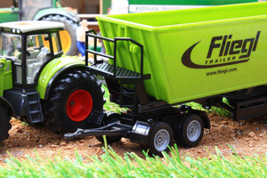 1949 SIKU 150 SCALE CLAAS TRACTOR WITH FRONT LOADER AND FIEGAL ARTICULATED TIPPING TRAILER
