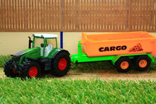 Load image into Gallery viewer, 1989 Siku 150 Scale Fendt Tractor With Cargo Hook Lift Trailer Tractors And Machinery (1:50 Scale)