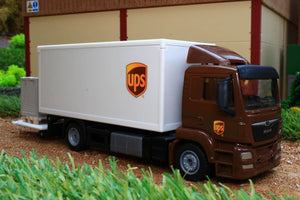 1997 SIKU 150 SCALE UPS MAN TRUCK WITH BOX BODY AND TAIL LIFT
