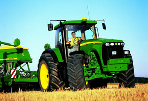 Greetings Card - John Deere Tractor