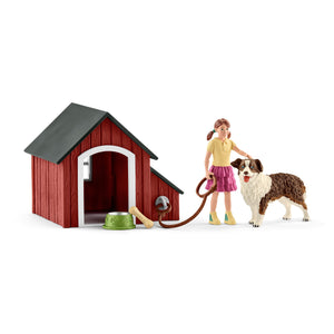 Sl42376 Schleich Farm World - Dog Kennel Animals And Figures (All Scales)