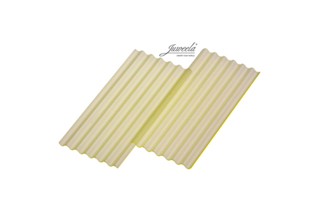 JL23273 Juweela Corrugated Sheets Transparent yellow 6 Pcs