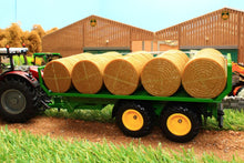 Load image into Gallery viewer, 2891 Siku Round Bale Trailer with 15 Bales