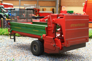 2895(w) WEATHERED SIKU STRAUTMANN SINGLE AXLE DUNG SPREADER