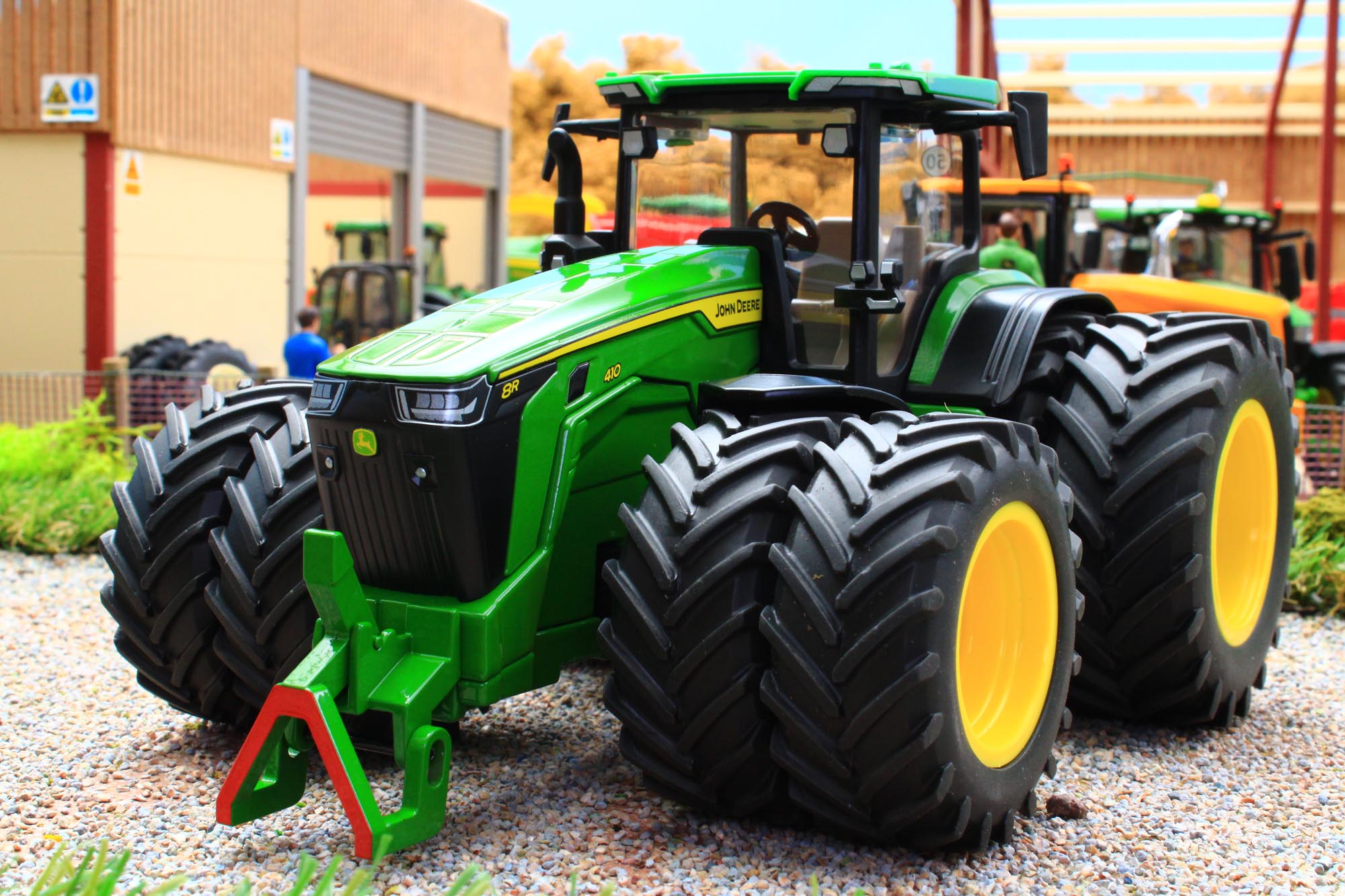 Siku John Deere 8R 410 met dubbellucht (schaal 1:32 Siku John Deere 8R 410 met dubbellucht (schaal 1:32