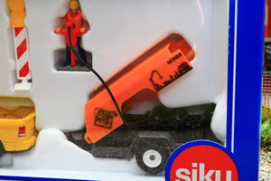 3505 Siku 1:50 Scale Ram 1500 Road Maintenance Truck with Compressor Trailer and road drill
