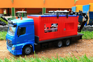 3556 SIKU MERCEDES BENZ ACROS TRUCK WITH CONTAINER AND CRANE (1:50 Scale)