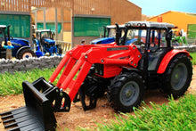 Load image into Gallery viewer, 3653 Siku Massey Ferguson Tractor with front end loader