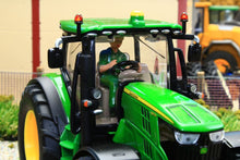 Load image into Gallery viewer, 3838 Siku 1:32 Scale John Deere 6175R 4WD Tractor with John Deere Round Baler, Front mounted bale lifter and 2 x round bales