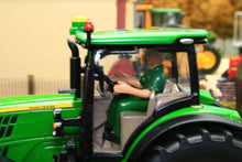 Load image into Gallery viewer, 3838 Siku 1:32 Scale John Deere 6175R 4WD Tractor with John Deere Round Baler, Front mounted bale lifter and 2 x round bales