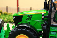 Load image into Gallery viewer, 3838 Siku 1:32 Scale John Deere 6175R 4WD Tractor with John Deere Round Baler, Front mounted bale lifter and 2 x round bales