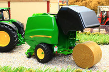 Load image into Gallery viewer, 3838 Siku 1:32 Scale John Deere 6175R 4WD Tractor with John Deere Round Baler, Front mounted bale lifter and 2 x round bales