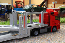 Load image into Gallery viewer, 3934 SIKU 150 SCALE MERCEDES BENZ ACTROS LORRY CAR TRANSPORTER WITH TWO CARS