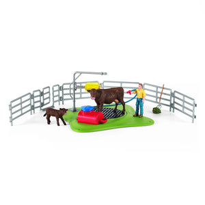SL42529 Schleich Farm World Happy Cow Wash Set