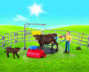 SL42529 Schleich Farm World Happy Cow Wash Set