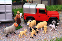 Load image into Gallery viewer, 43138A1 LAND ROVER WITH IFOR WILLIAMS TRAILER, SHEEP, SHEPHERD AND SHEEP DOG