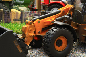 43231(w) WEATHERED Britains JCB TM420 Loader with Grab, Bucket and Pallet Forks
